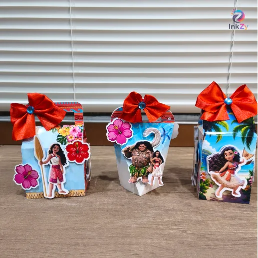 Kit Caixas Personalizadas Moanna 3D (3 Caixas)