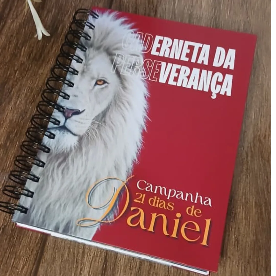 Caderneta Da Perseverança  A5 (15x21)- Campanha De Daniel 21 Dias