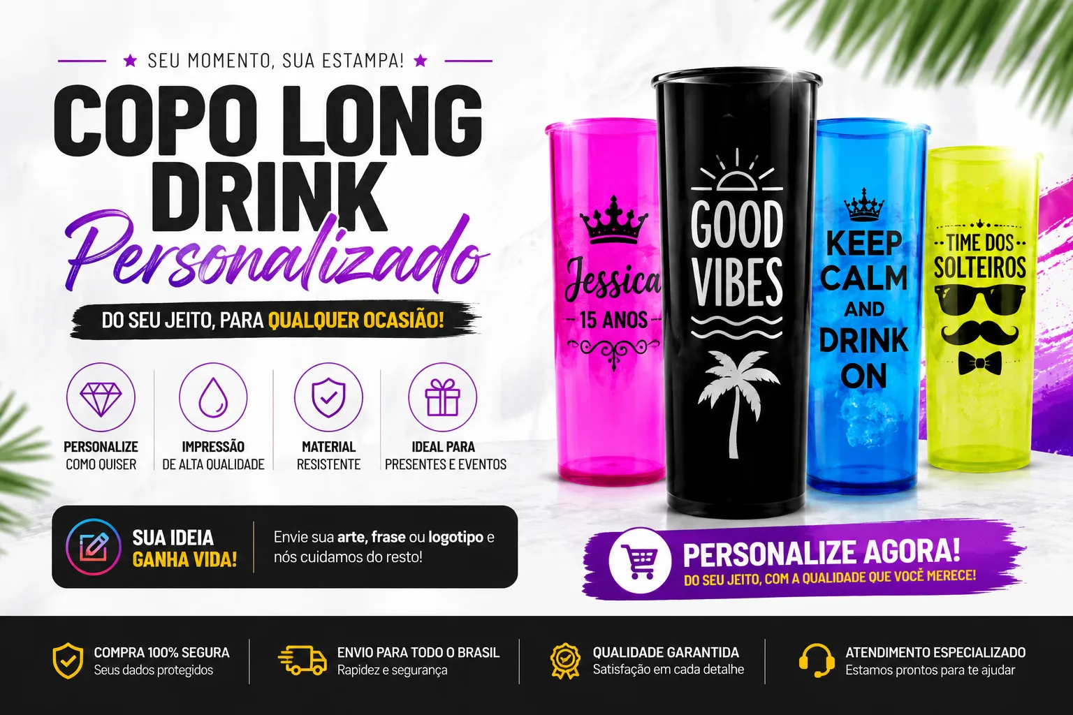 Copo Long Drink Personalizado