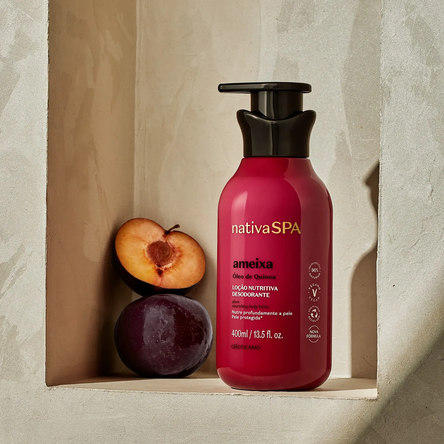 Loção Hidratante Desodorante Corporal Nativa Spa Ameixa 400Ml