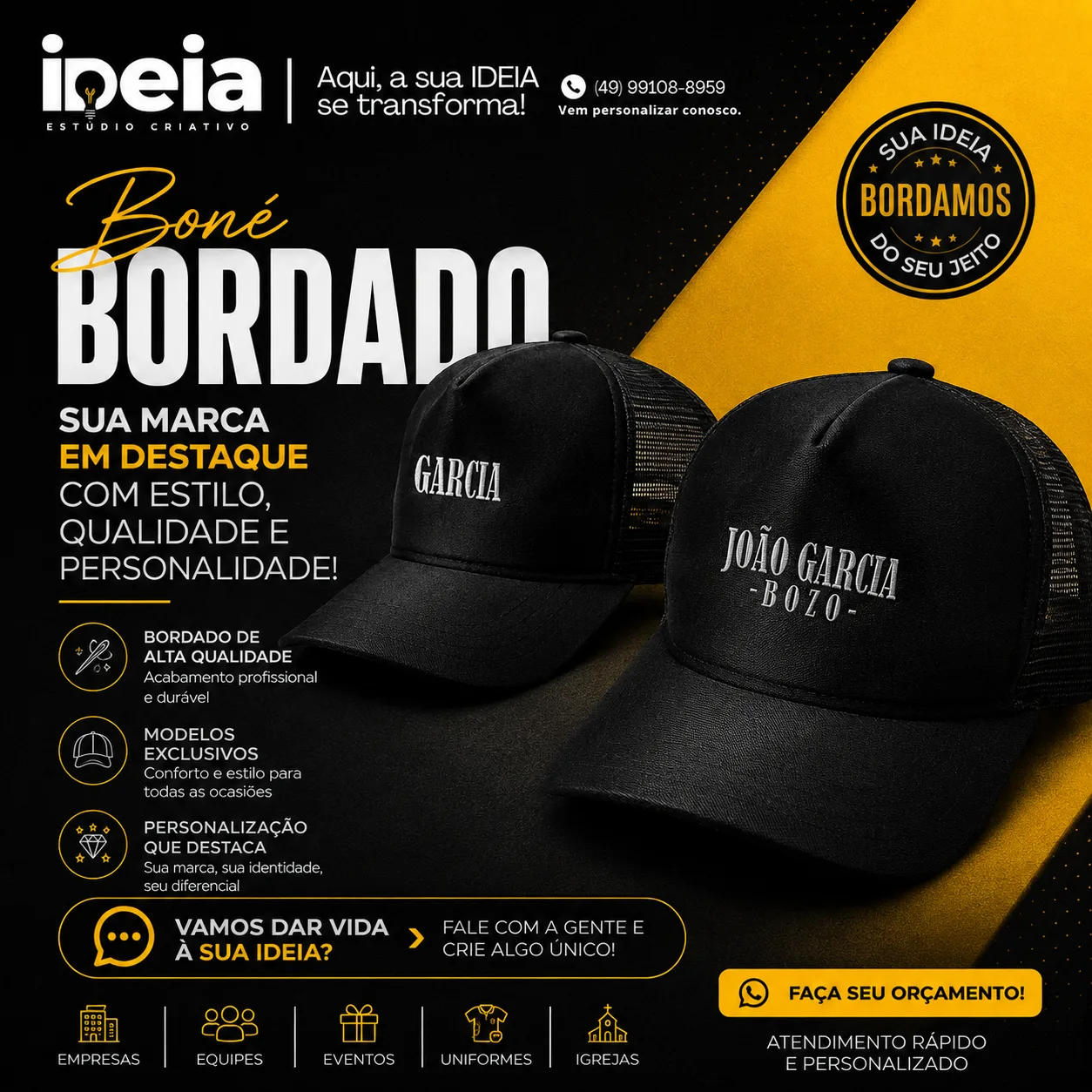 Boné Truck - Bordado