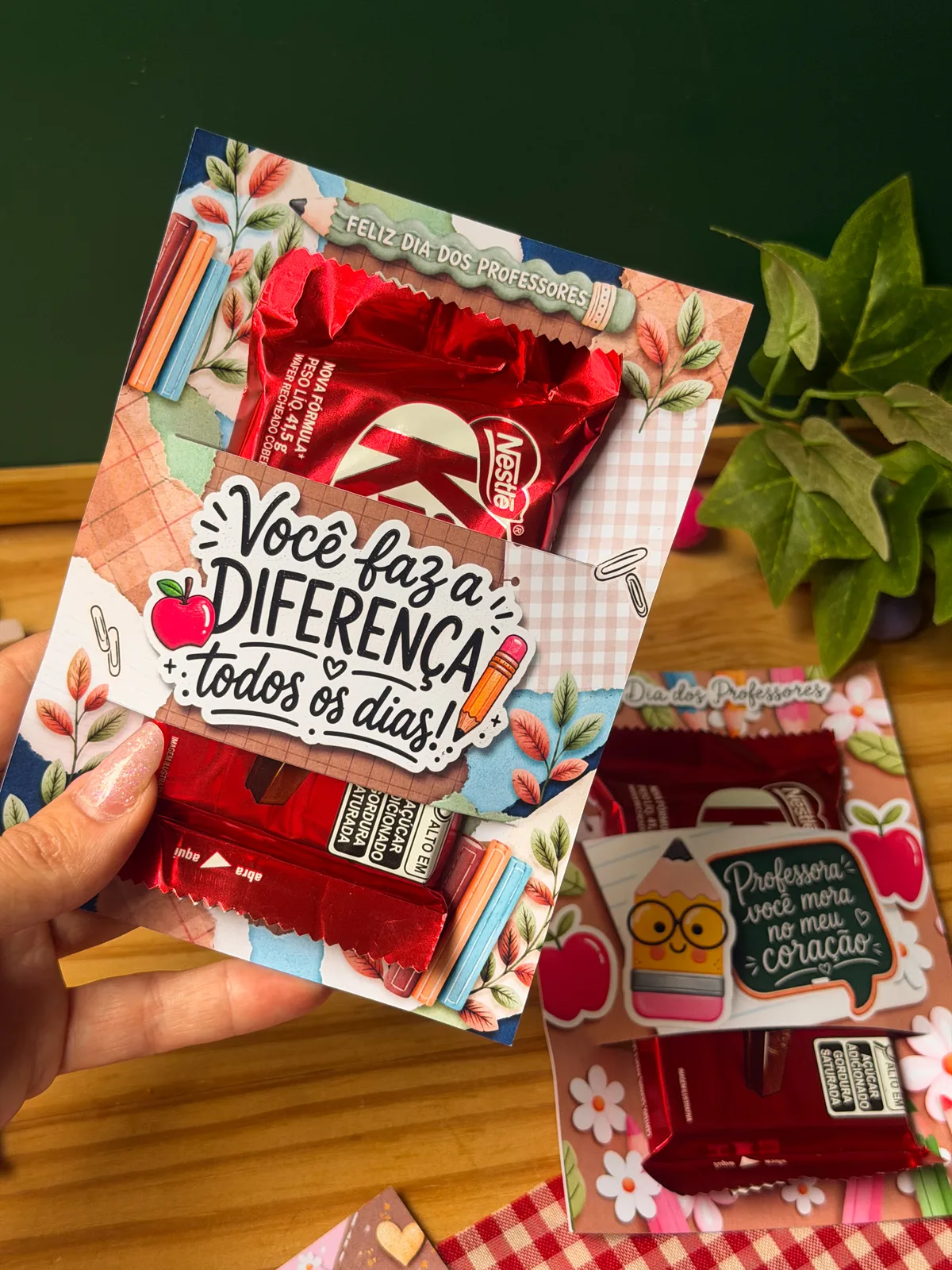 Card para Chocolate ou porta Cartão