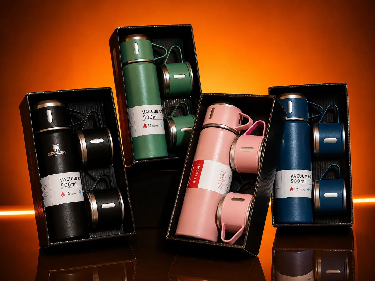 Kit Garrafa Térmica com 2 Xícaras