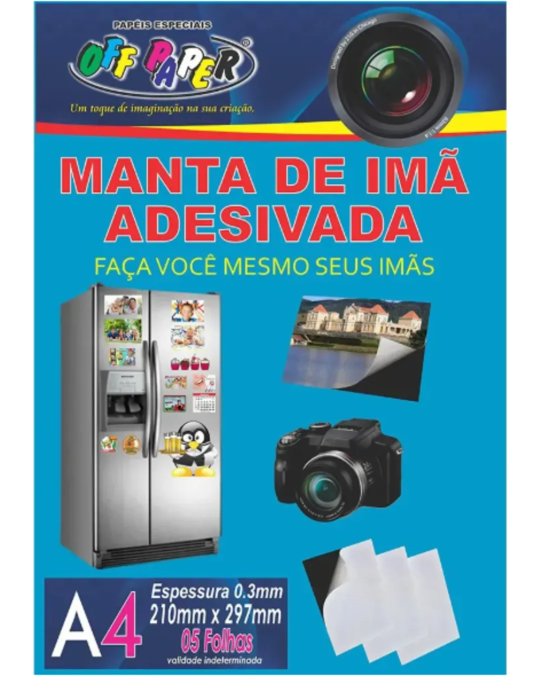 MANTA DE IMA ADESIVADA A4 5 FLS Off Paper