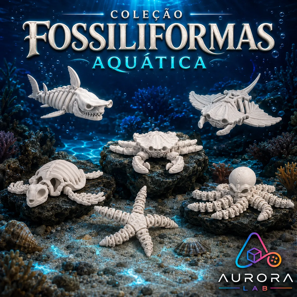 Coleção Fossiliformas Aquáticas