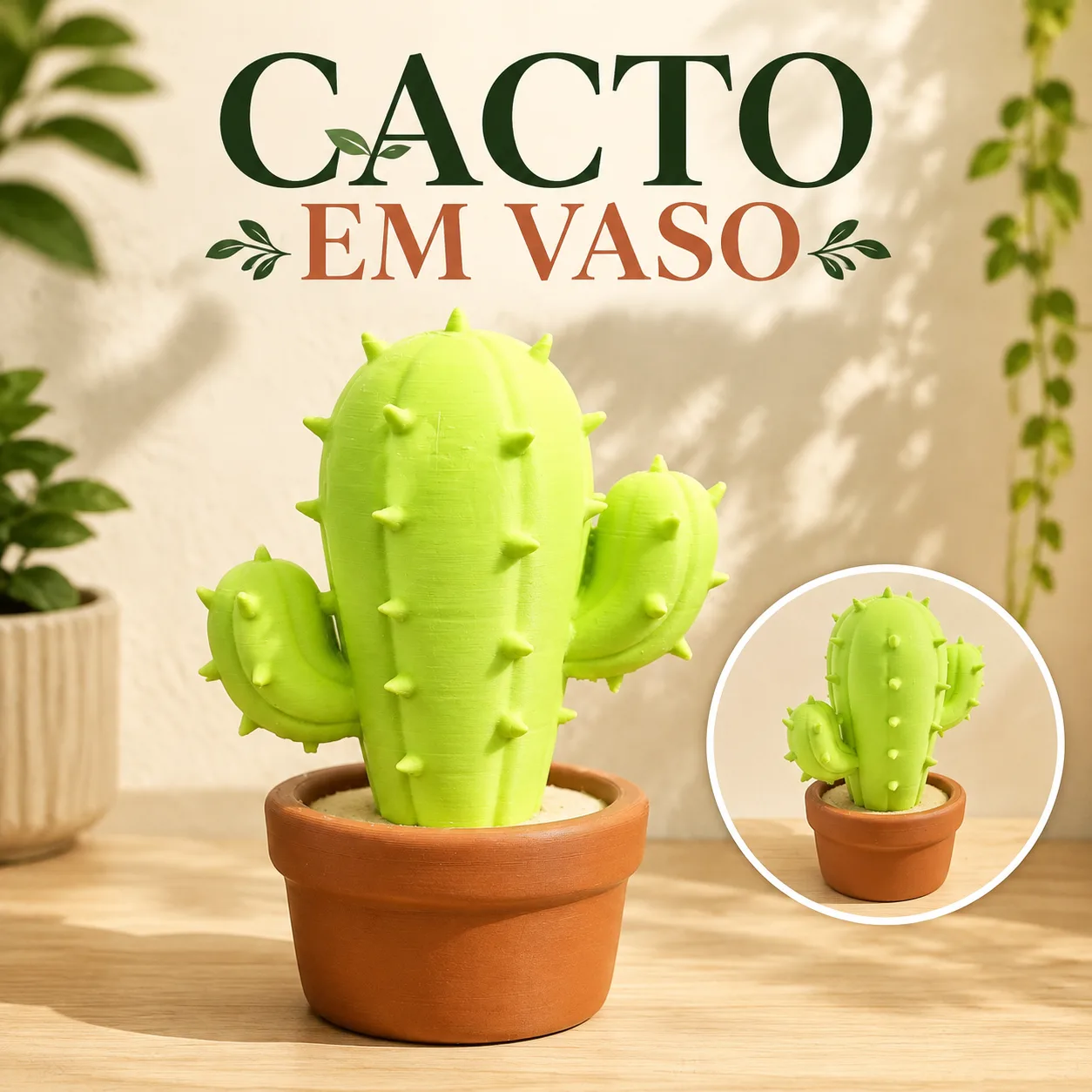 Cacto em vaso