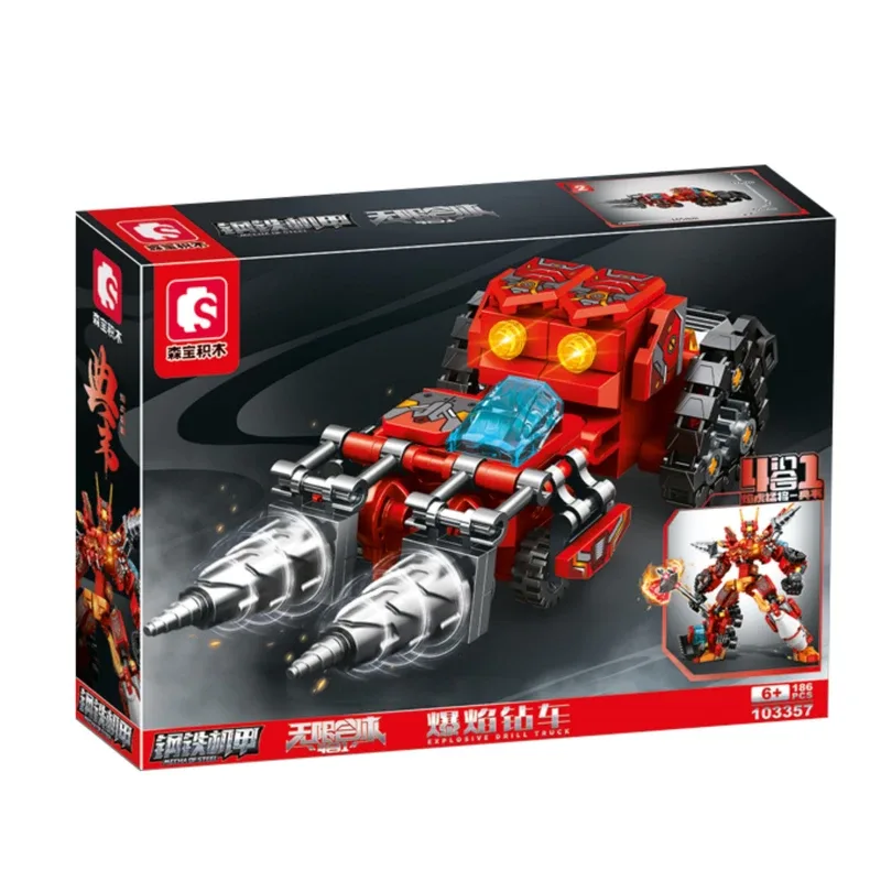 Sambo Transformers para Montar com 186 Peças