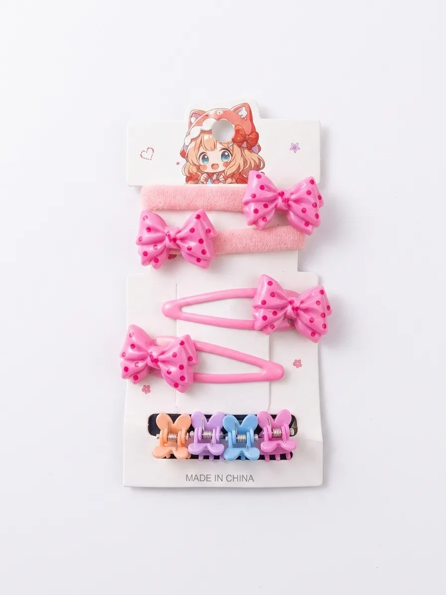 KIT DE XUXINHAS PRESILHAS E PIRAINHAS ROSA