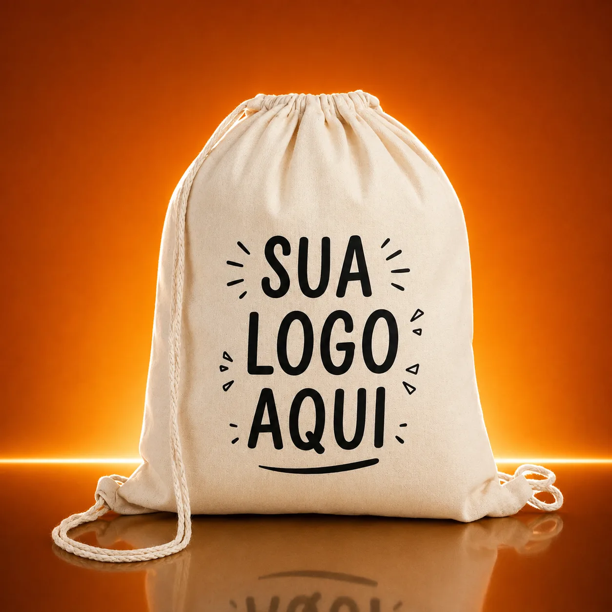 Sacochila Ecológica de Algodão Cru