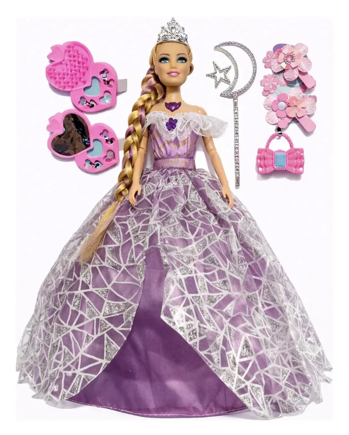 Boneca Princesa Encantada Luxo com Acessórios