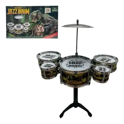 Bateria Infantil Musical JAZZDRUM Dinossauro