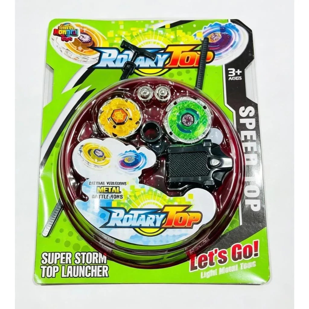 Kit de Piões de Batalha Rotary Top (Speed Top)