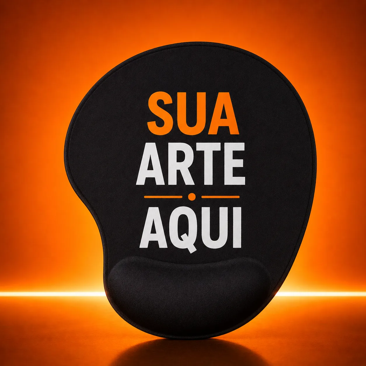 MousePad Ergonomico Preto - Formato: 20x23,3cm
