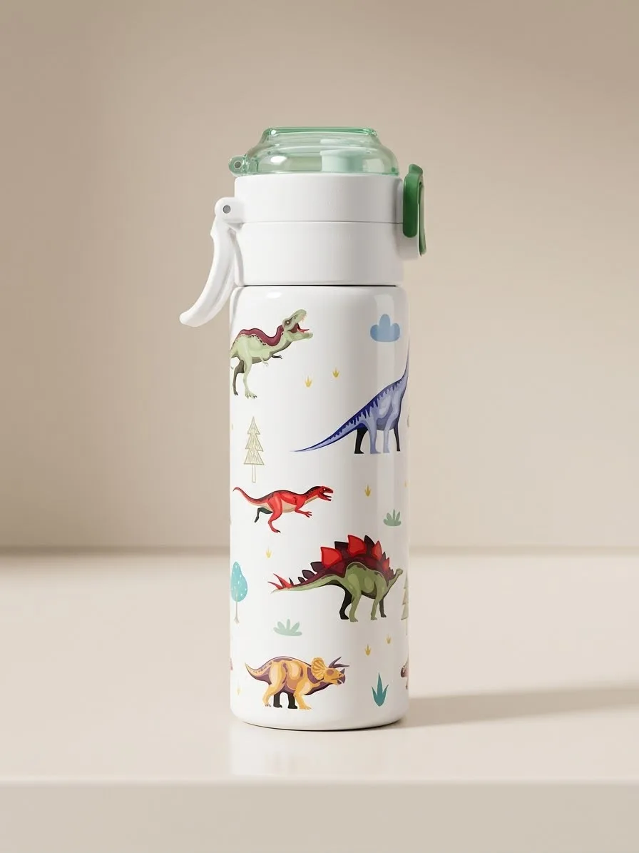 GARRAFA TERMICA DE DINOSSAURO 500ML