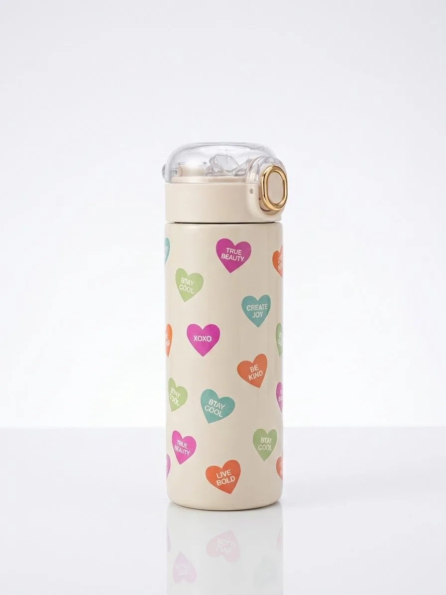 GARRAFA TERMICA DE CORAÇÃO VACUUM CUP 450ML