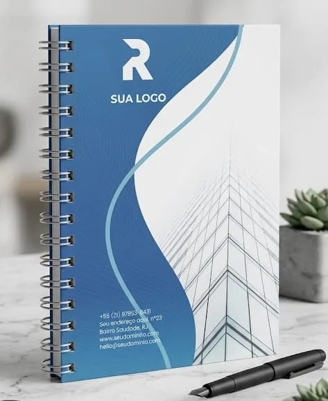 Caderno capa  dura personalizada