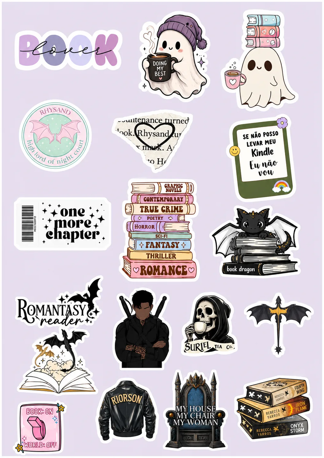 🏷️ Adesivo em Vinil Para Leitoras — Folha A4  - Personalizadoo