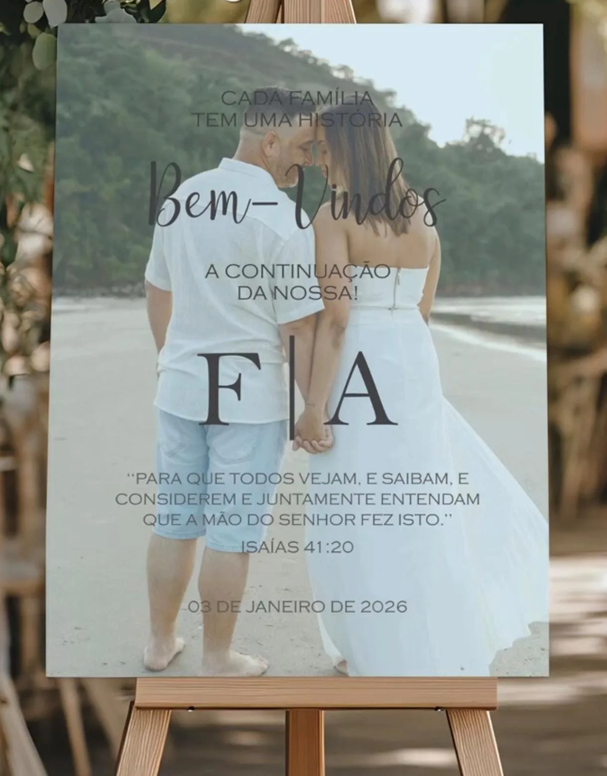 Quadro Casamento MDF - 50x60