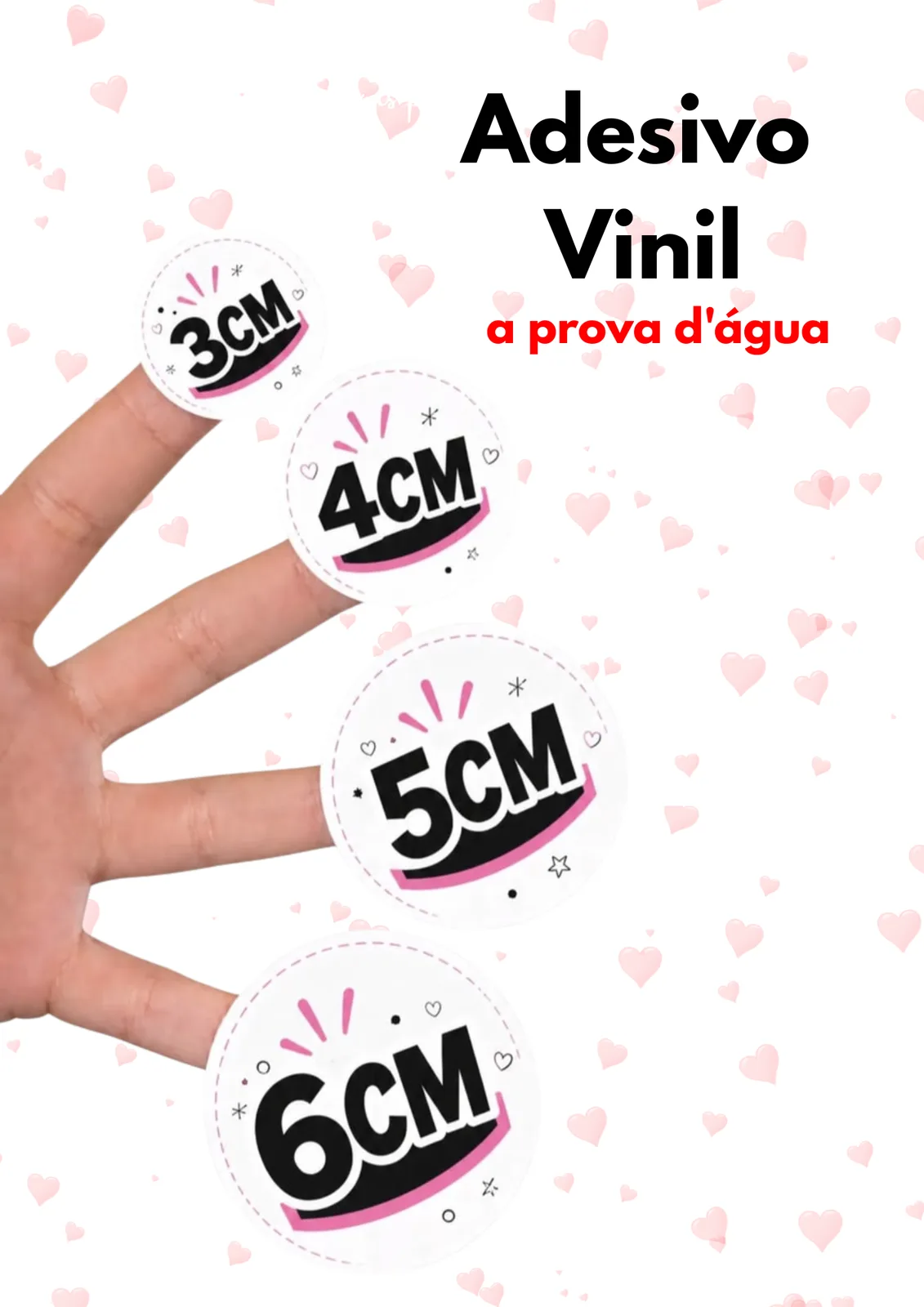 Cartela Adesivo vinil ( a prova d'água )