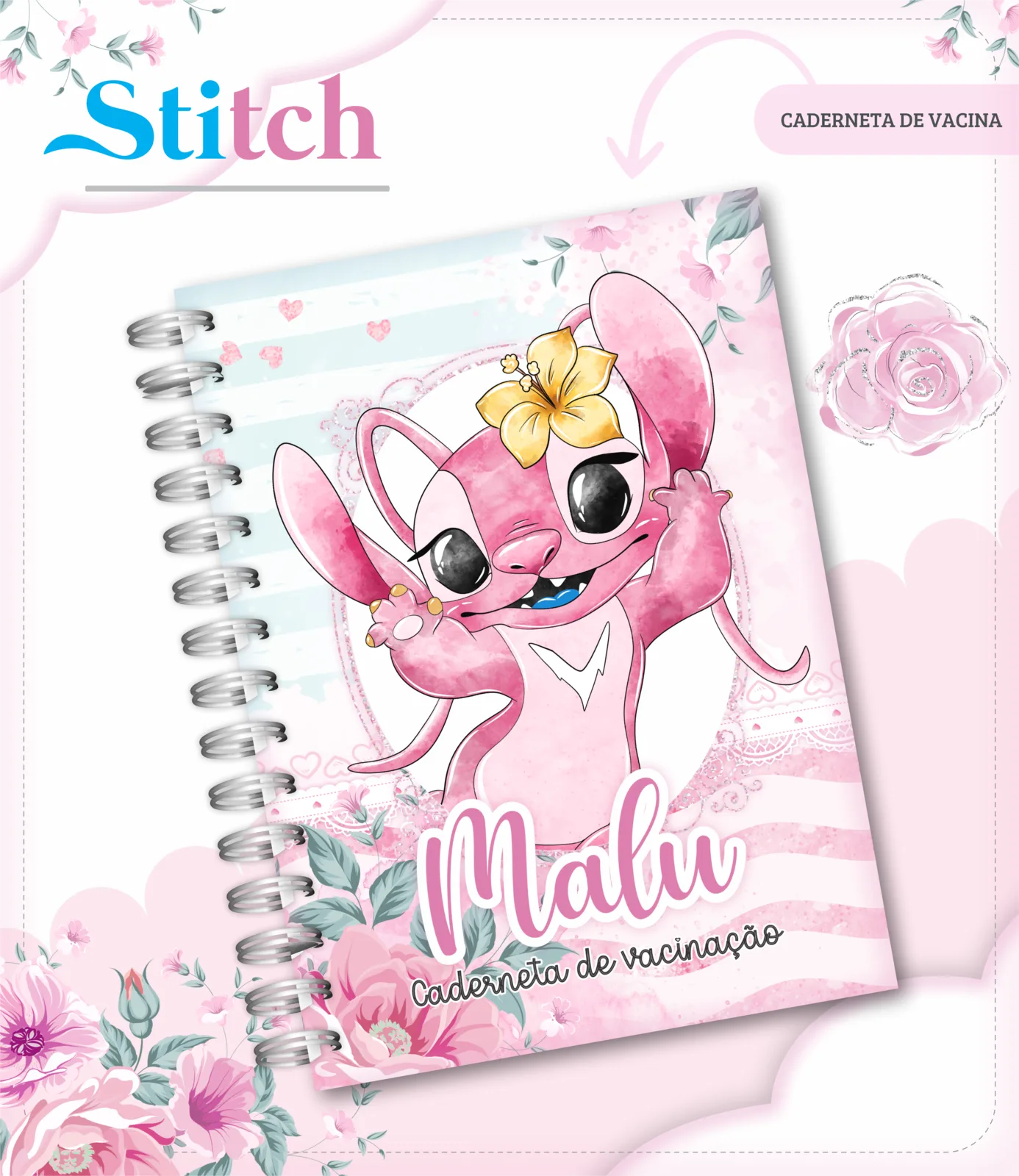 Caderneta de vacina - Stitch