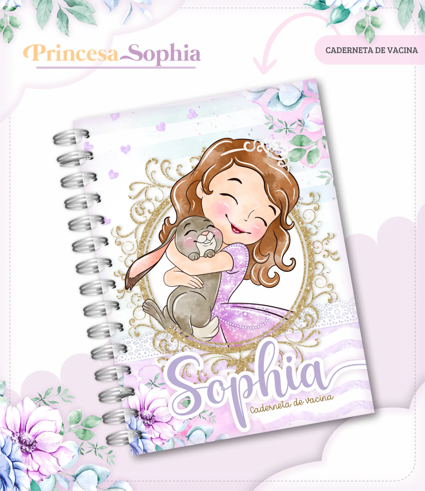 Caderneta de vacina - Princesa Sophia