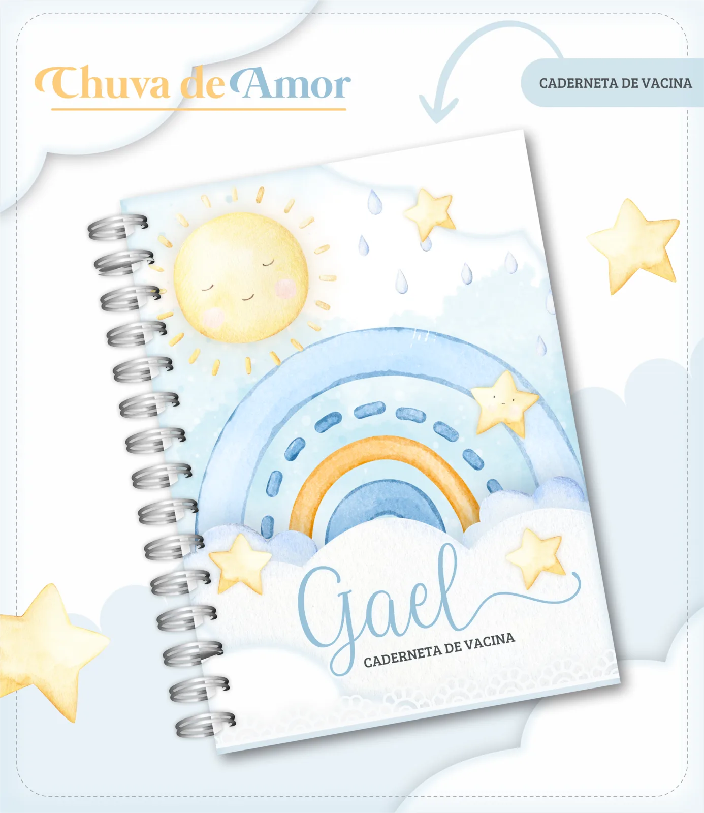 Caderneta de vacina - Chuvas de amor