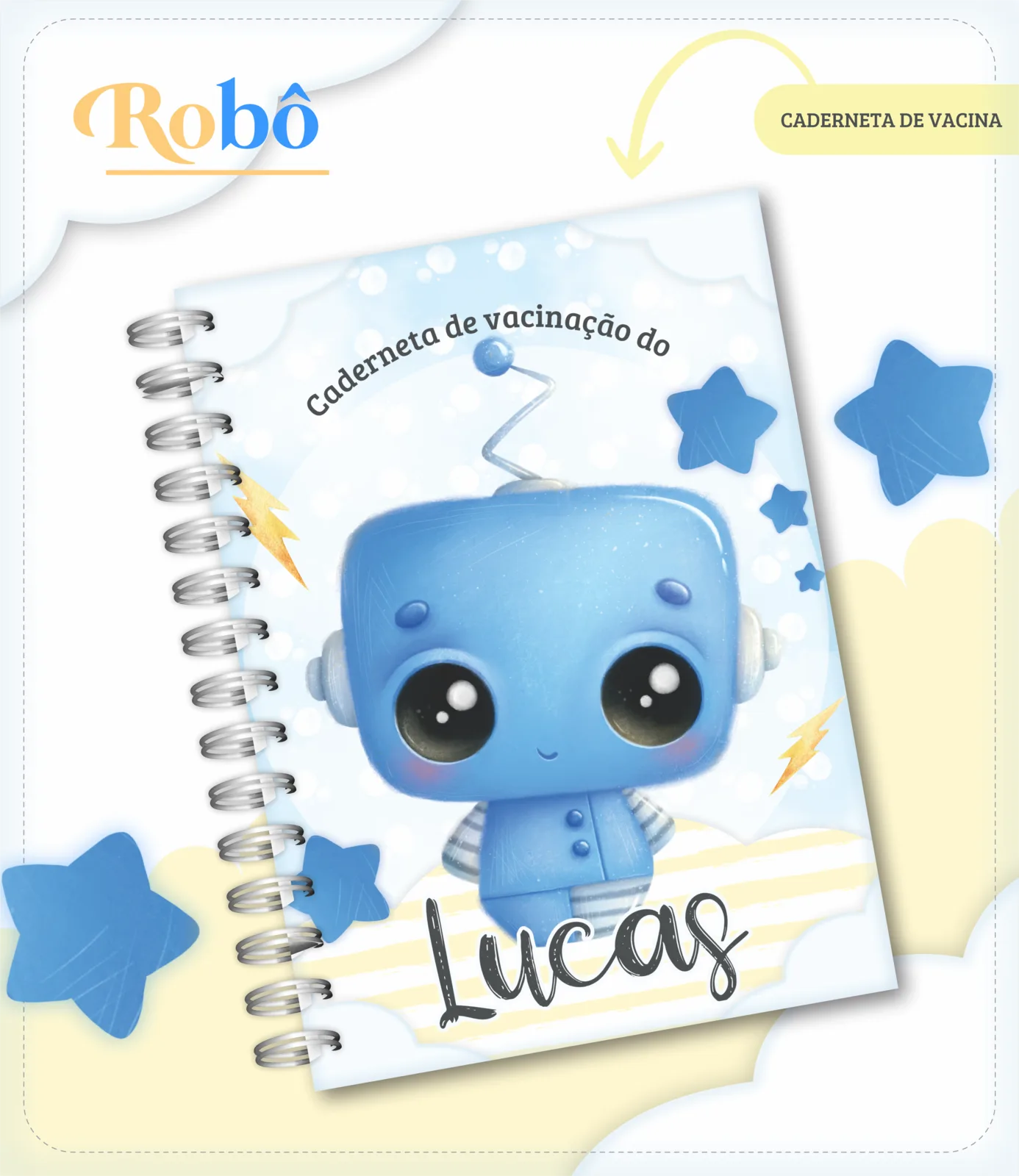 Caderneta de vacina - Robô