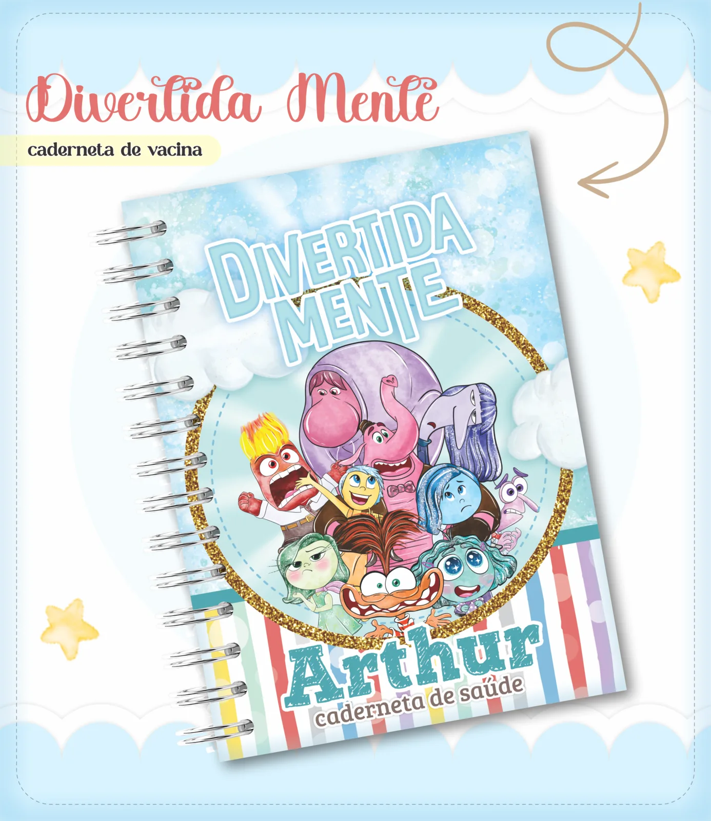 Caderneta de vacina - Divertidamente