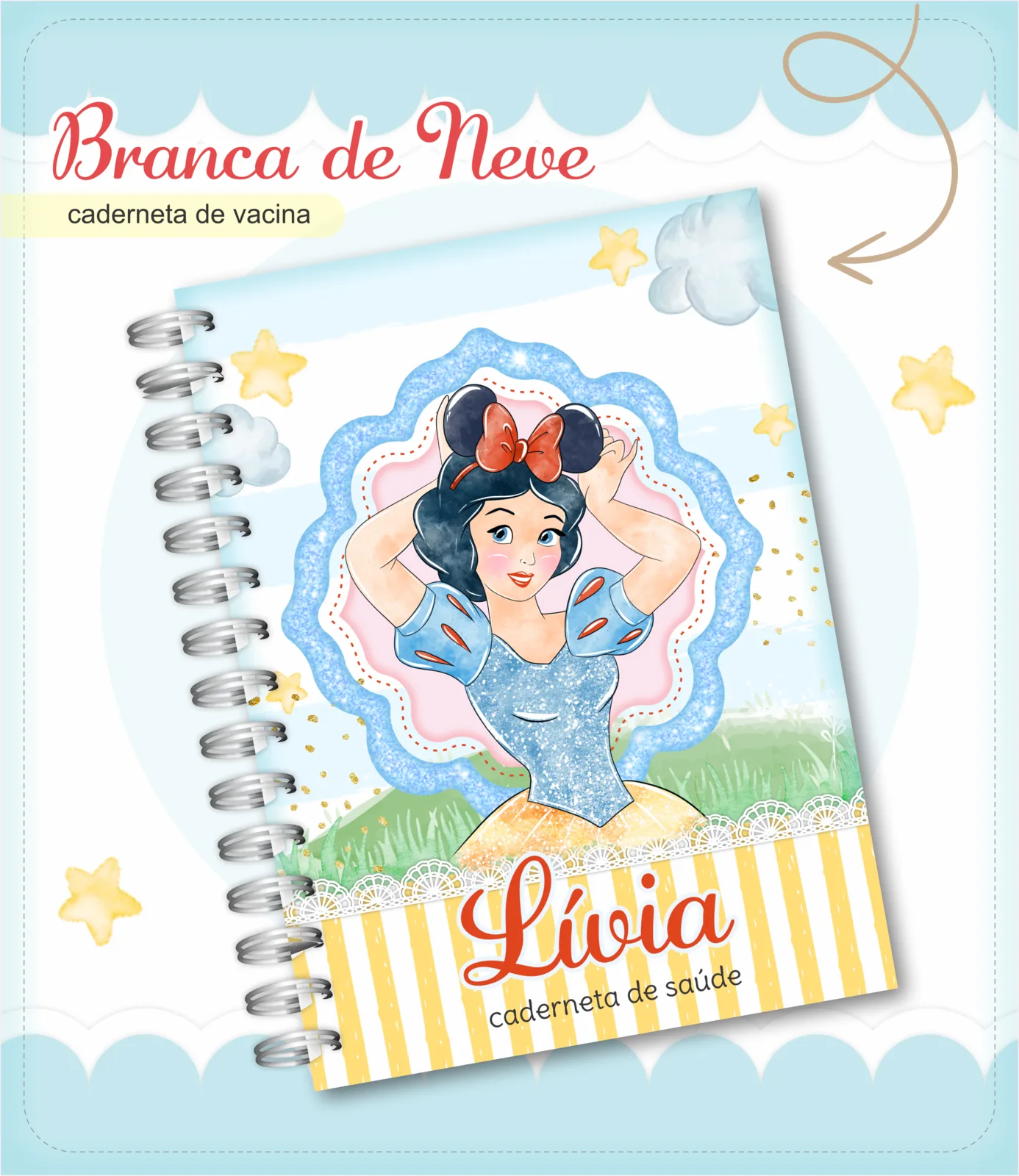 Caderneta de vacina - Branca de neve