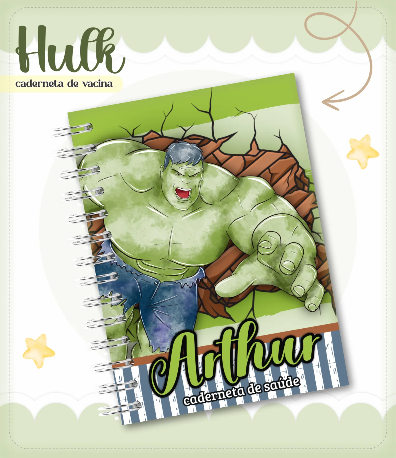 Caderneta de vacina - Hulk