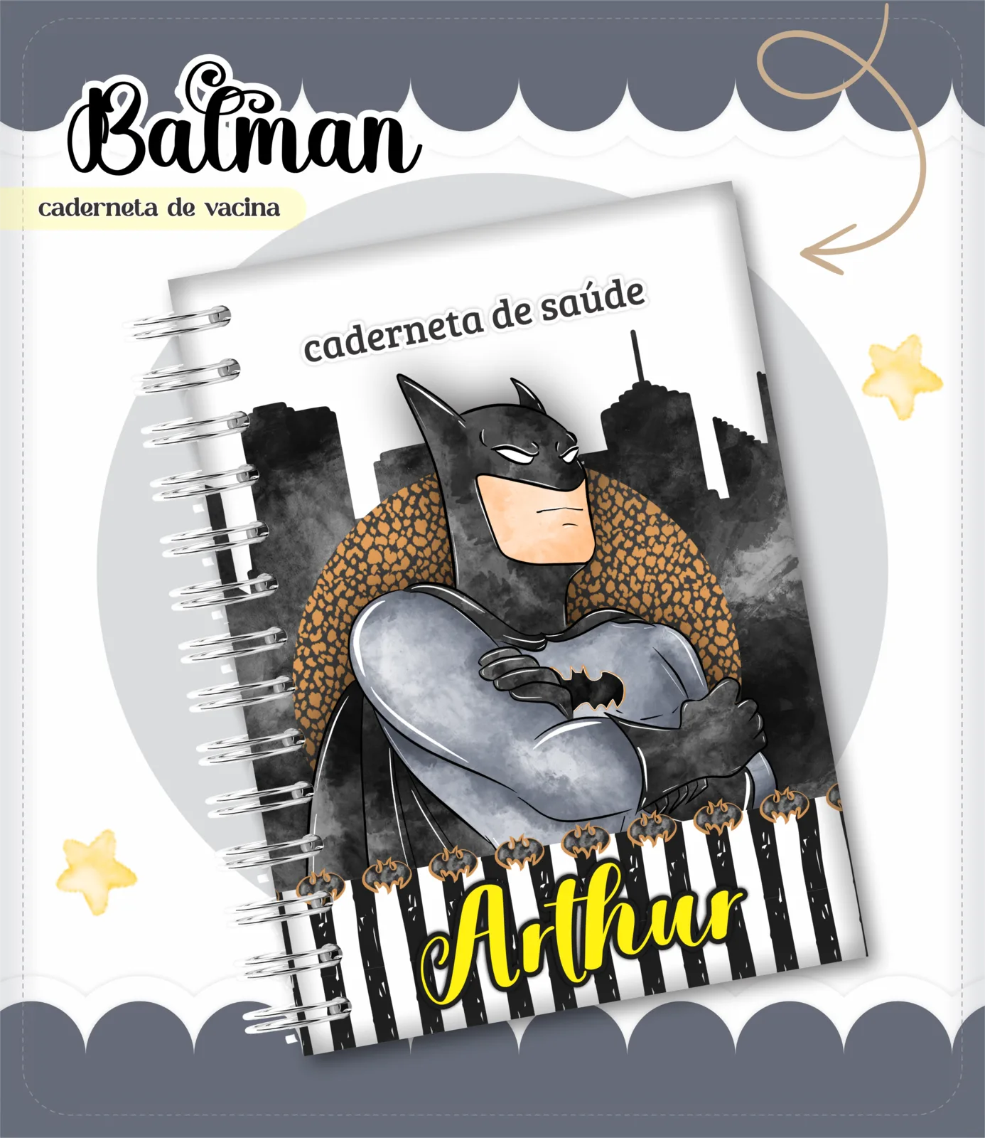 Caderneta de vacina - Batman