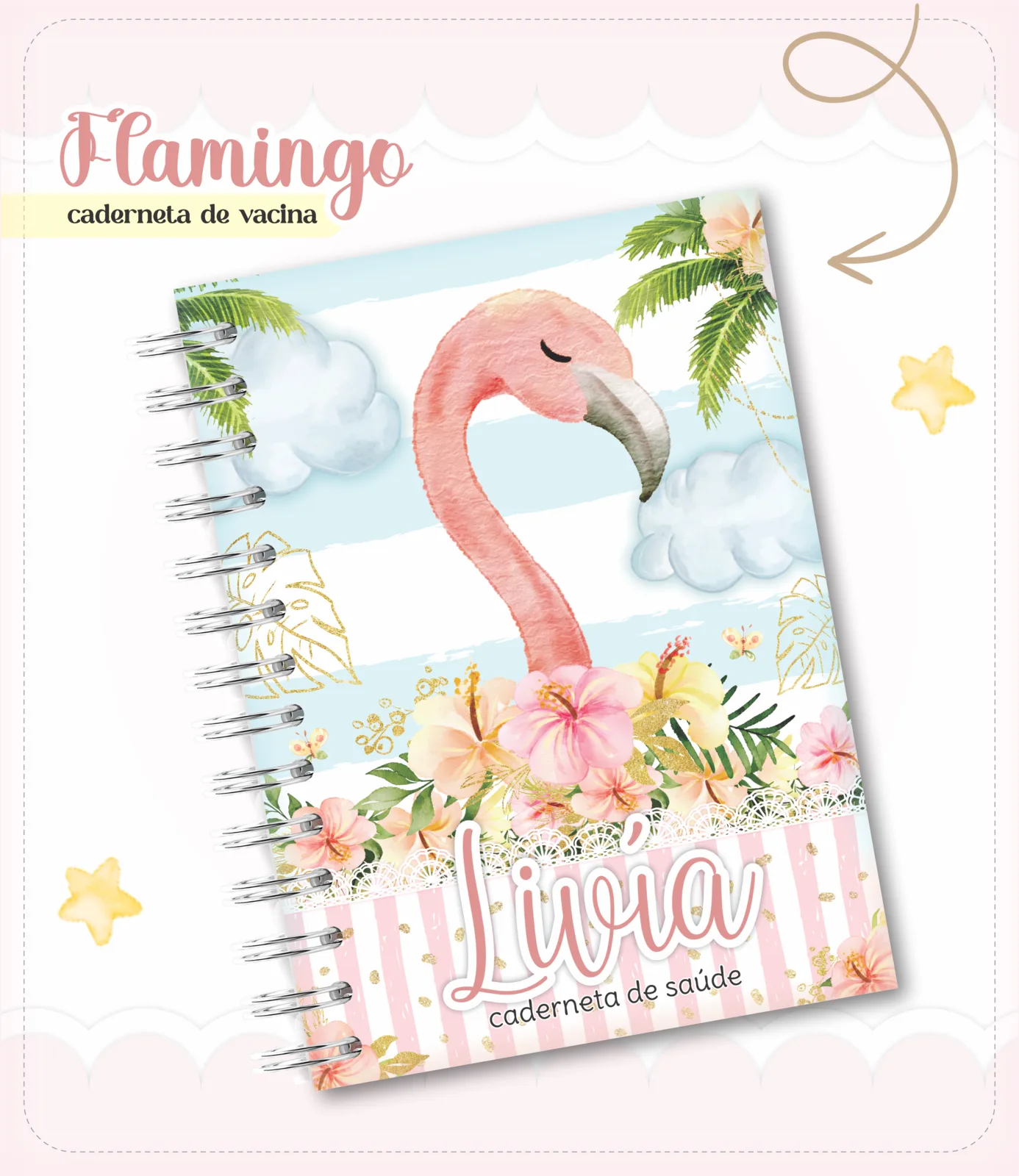 Caderneta de vacina - Flamingo