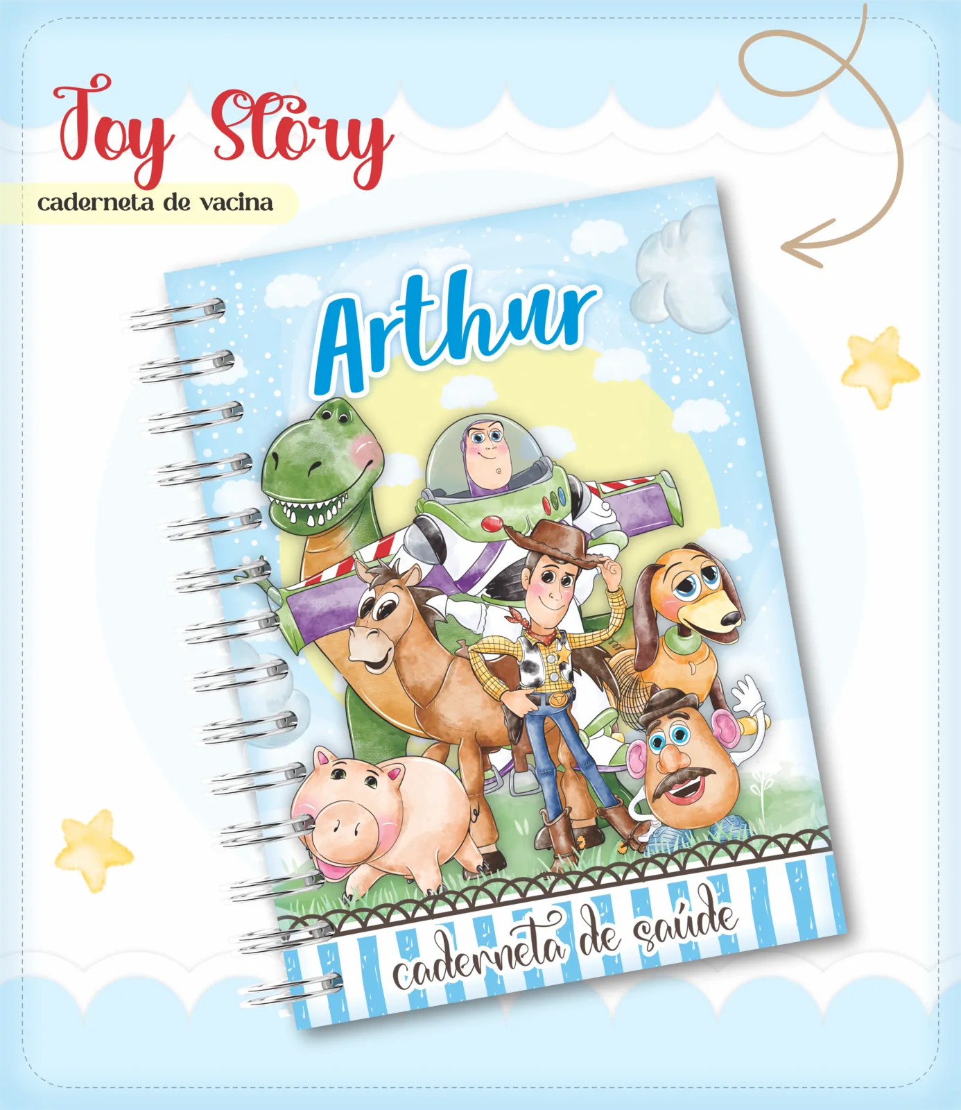 Caderneta de vacina - Toy story