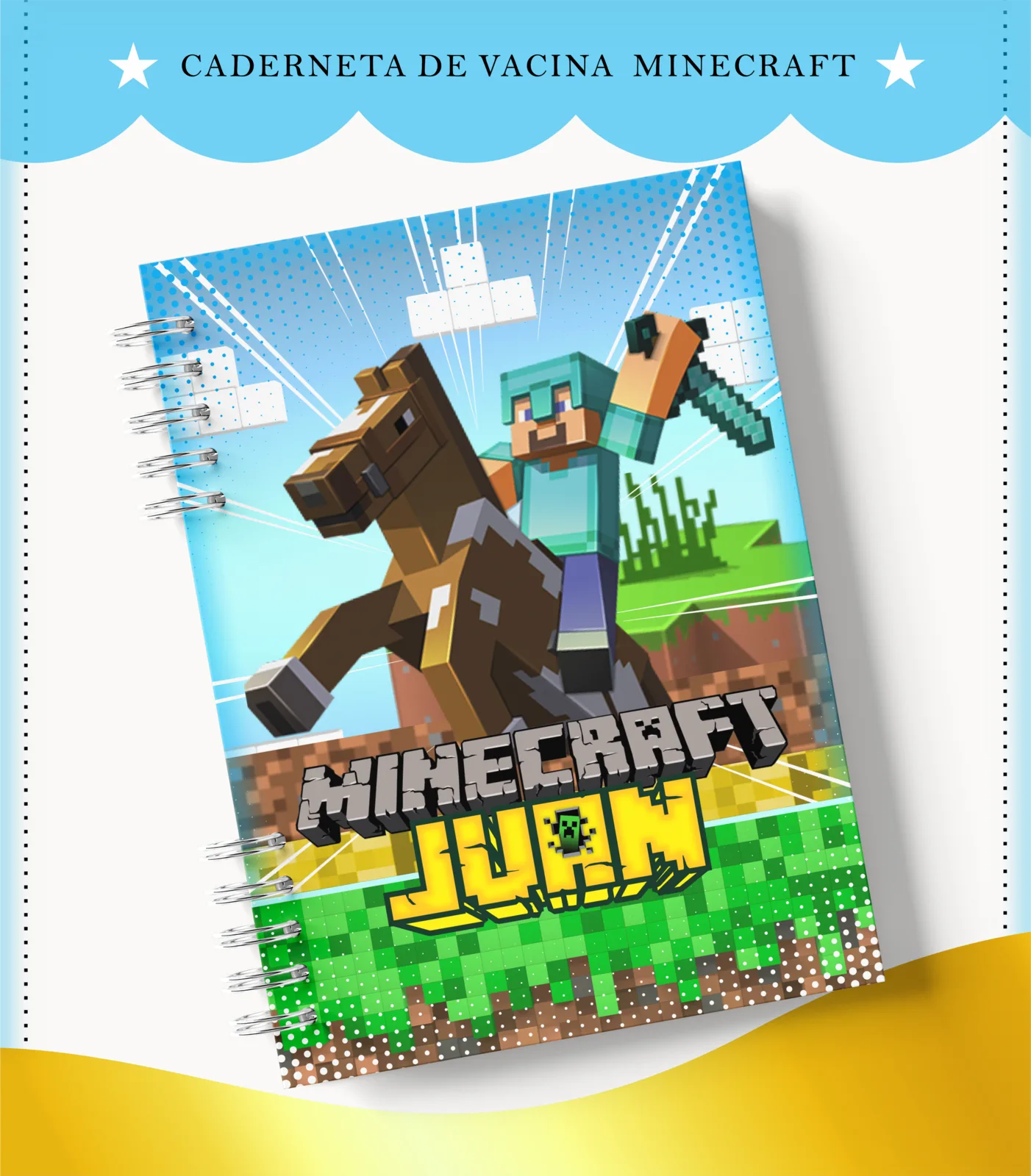 Caderneta de vacina - Minecraft