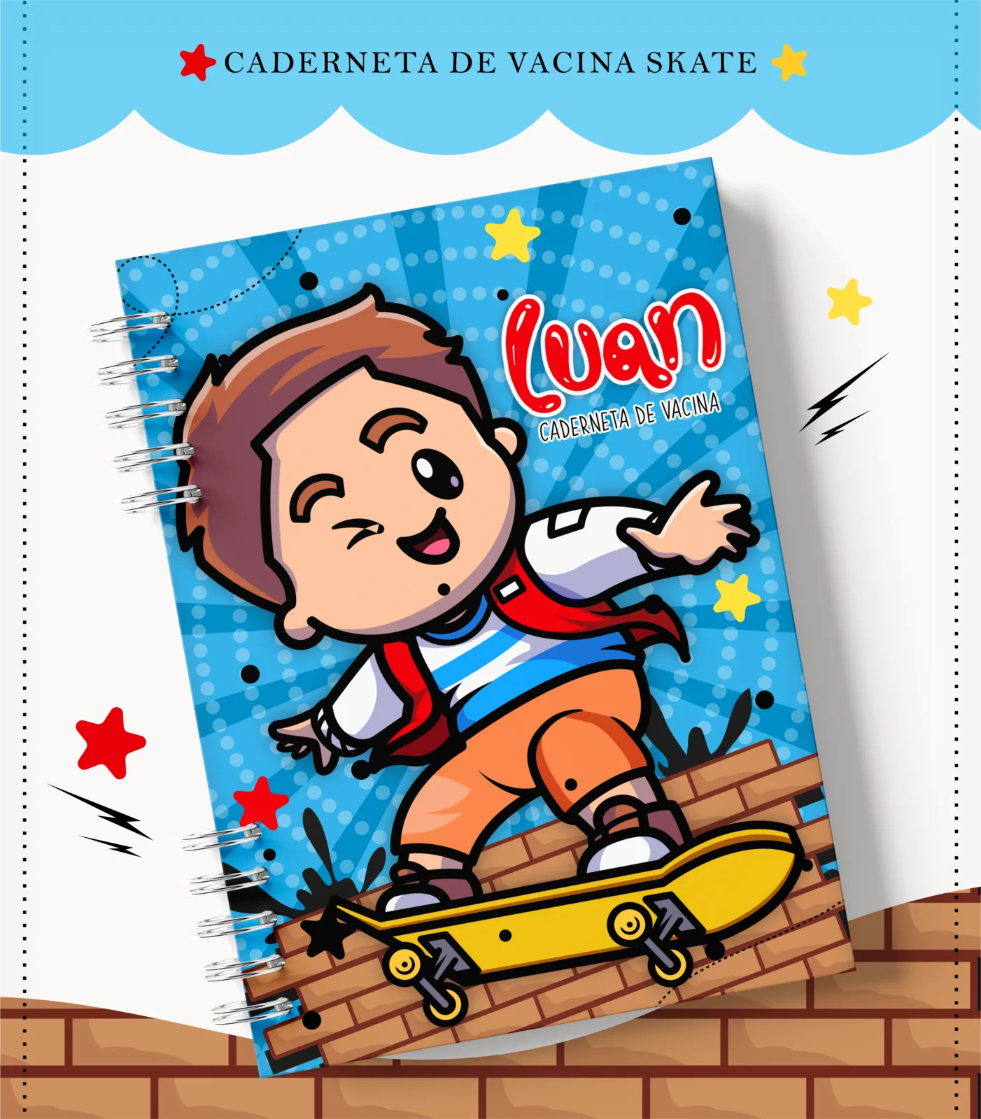 Caderneta de vacina - Skate