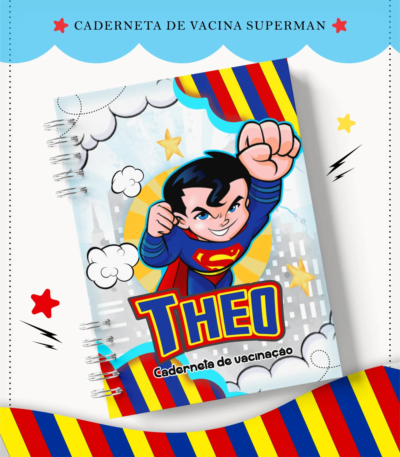 Caderneta de vacina - Superman