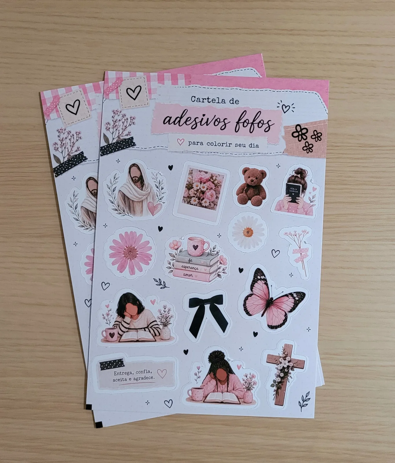 Cartela de adesivos - Coleção Preciosa 01