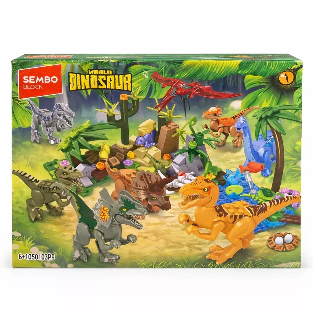 DINOSSAURO DE BLOCOS DE MONTAR