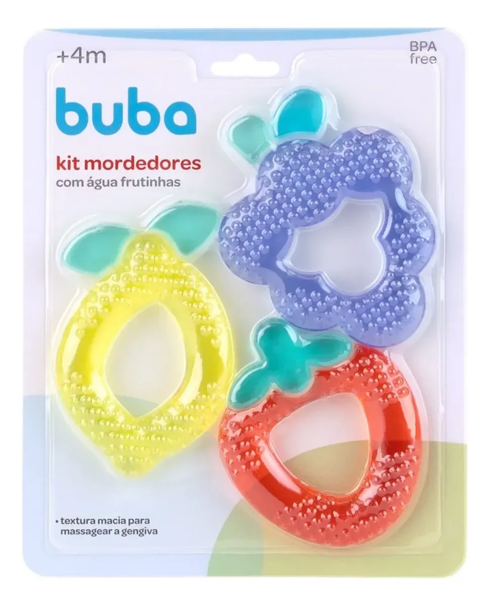 KIT MORDEDORES COM ÁGUA FRUTINHAS
