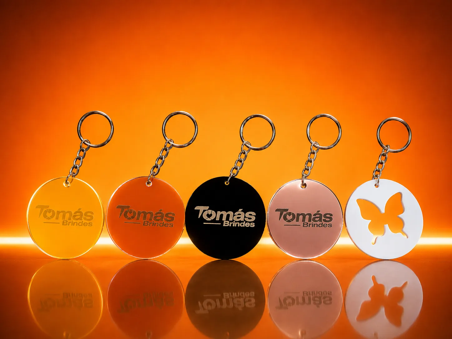 Chaveiros Personalizados em Acrílico – 5 x 5 cm