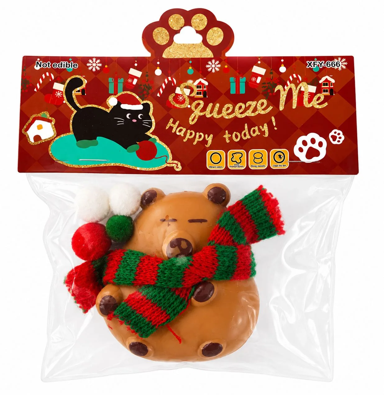 SQUISHY CAPIVARA DE NATAL