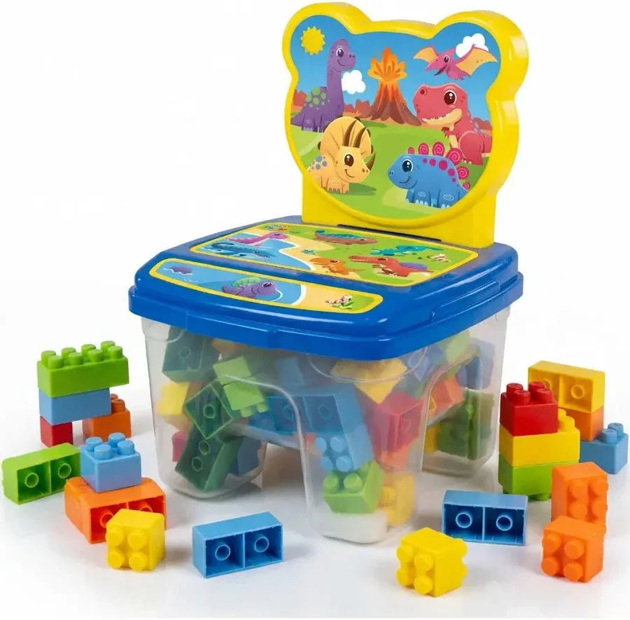 CADEIRA TOY BLOCOS 48 PEÇAS