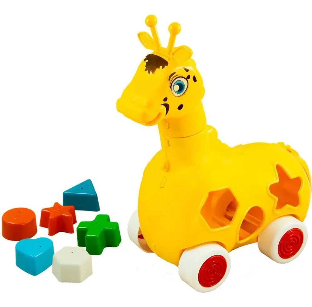 Brinquedo Educativo Girafa Lola C/blocos - Kendy Brinquedos