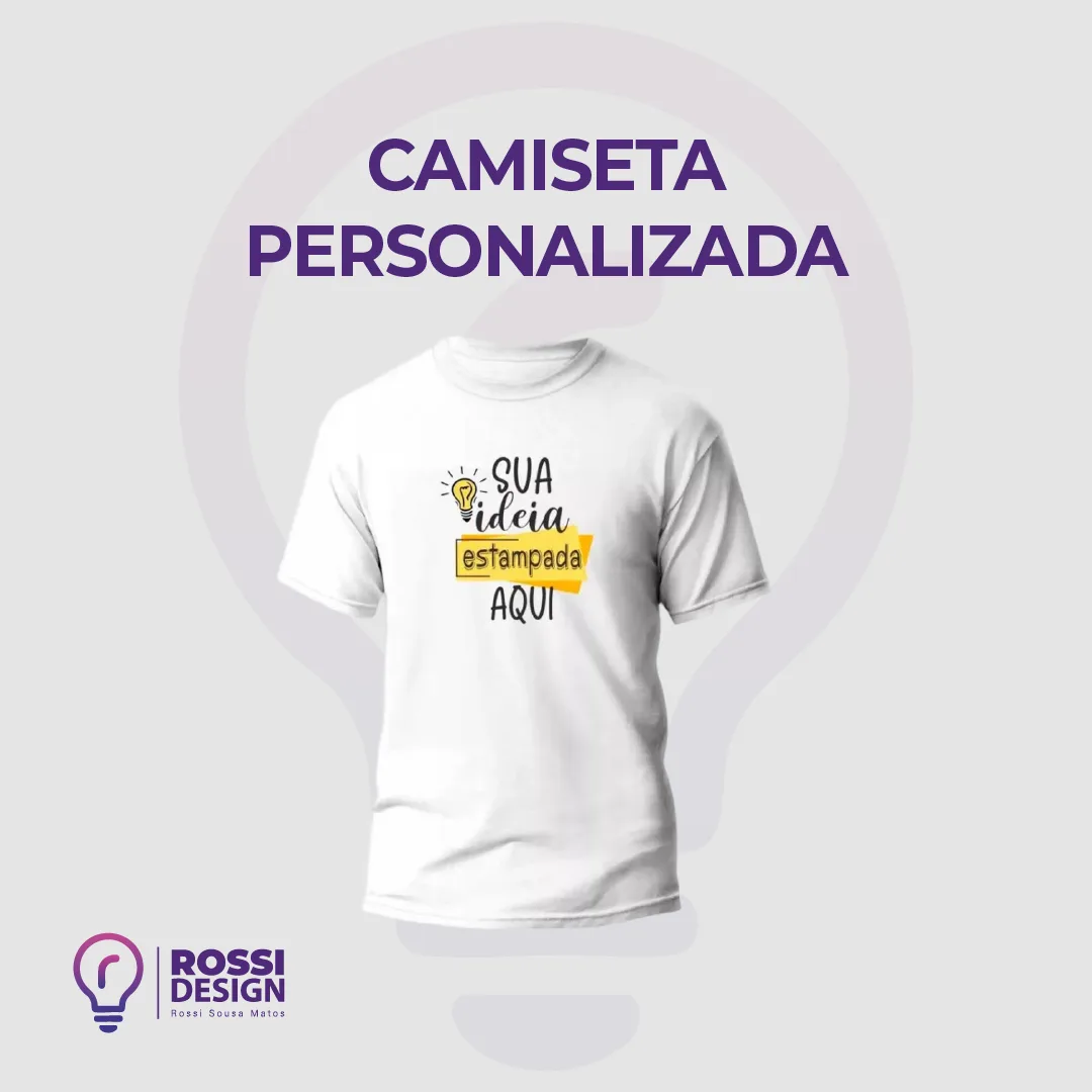 Camiseta Colorida Personalizada