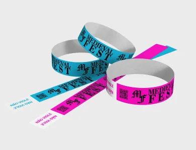 Pulseira de Identificação Impressão em Preto