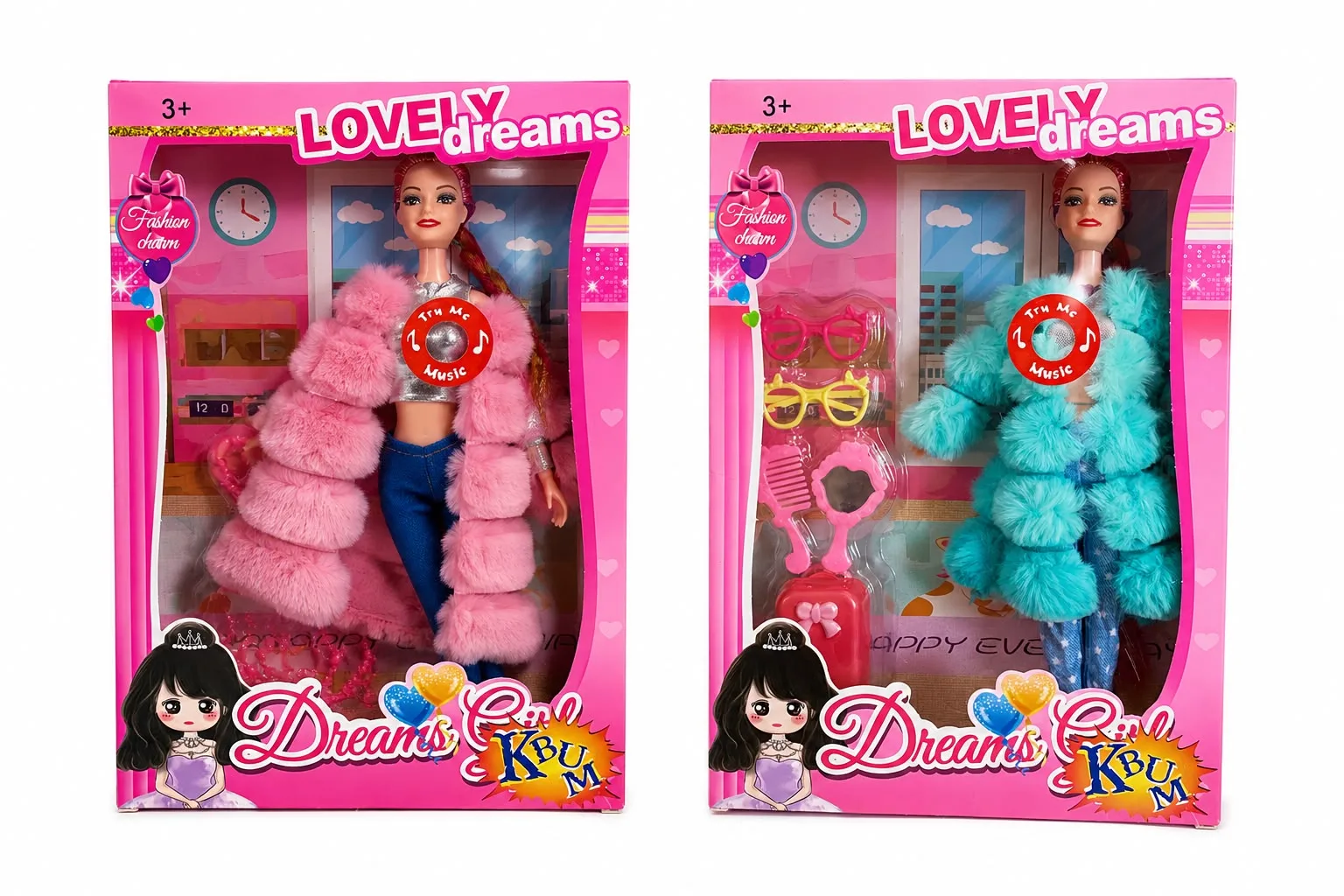 BONECA FASHION COM ACESSÓRIOS