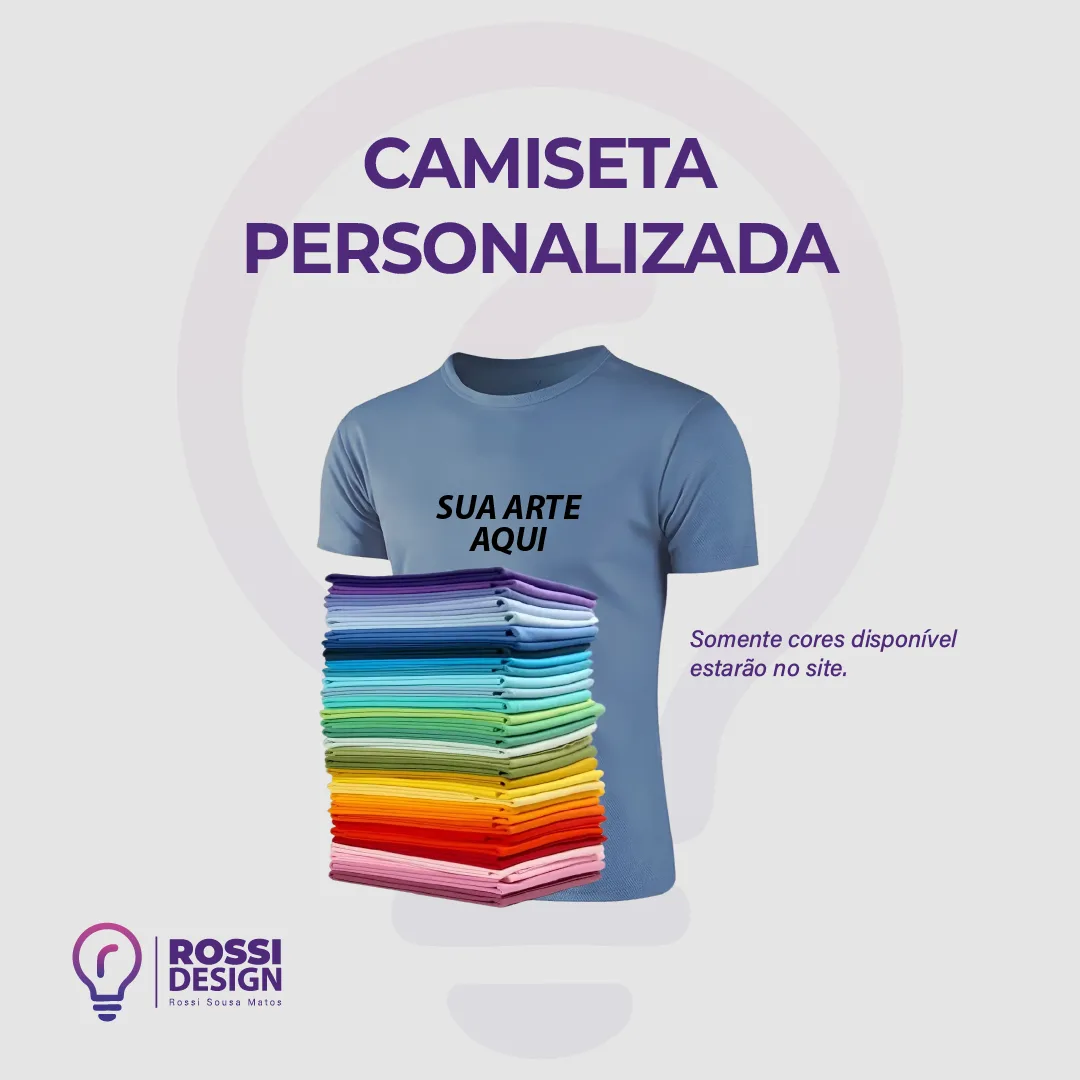 Camiseta Colorida Personalizada