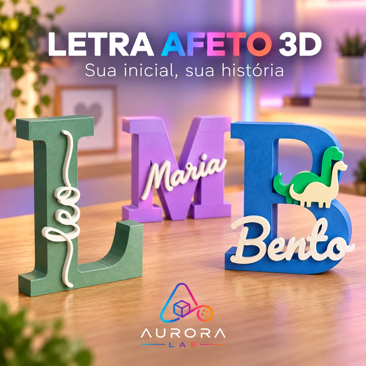 Letra Afeto 3D