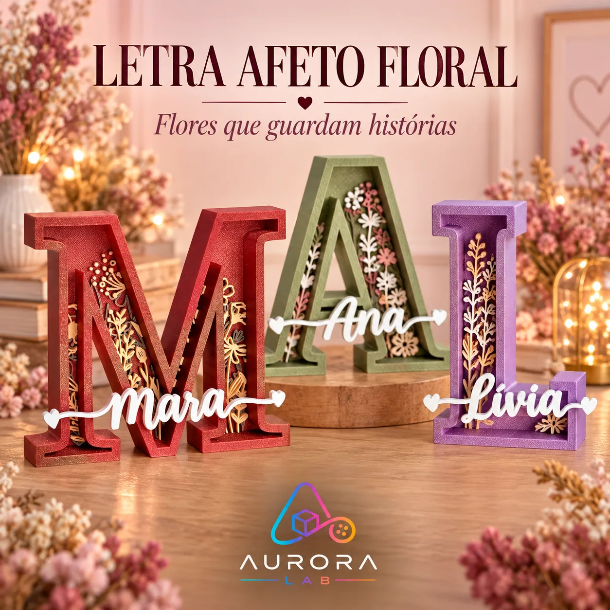 Letra Afeto Floral