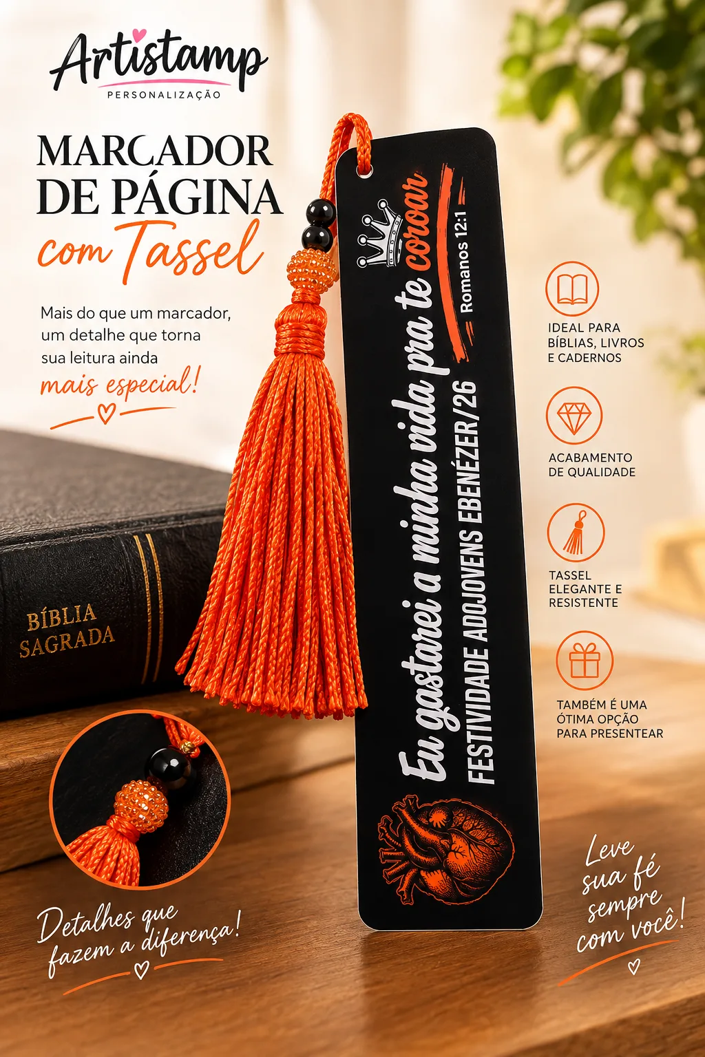Marcador de Pagina com Tassel
